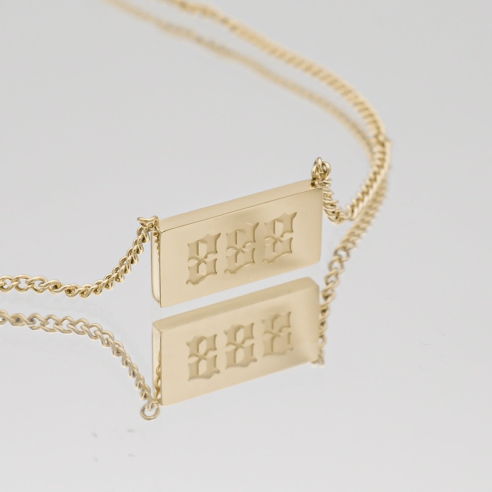 Engel Nummer Tablet Ketting