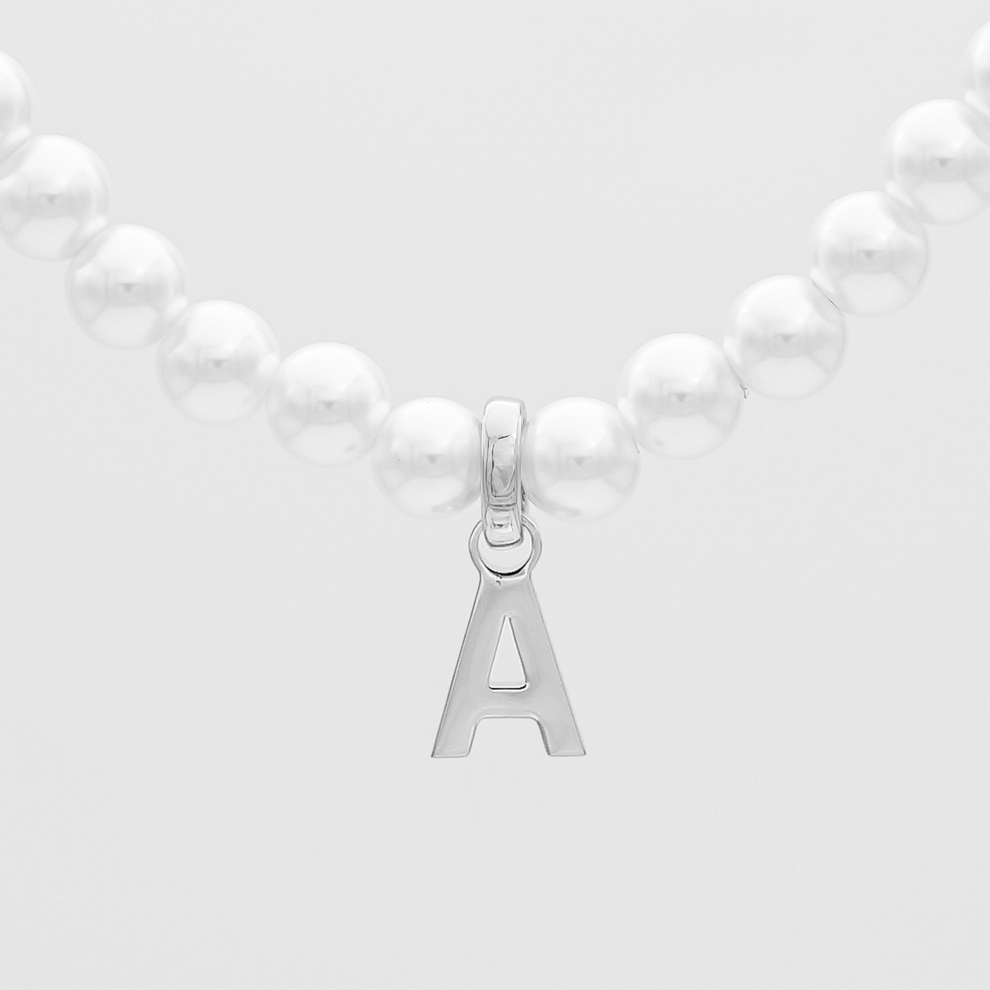 Classic Pearl Initial Necklace