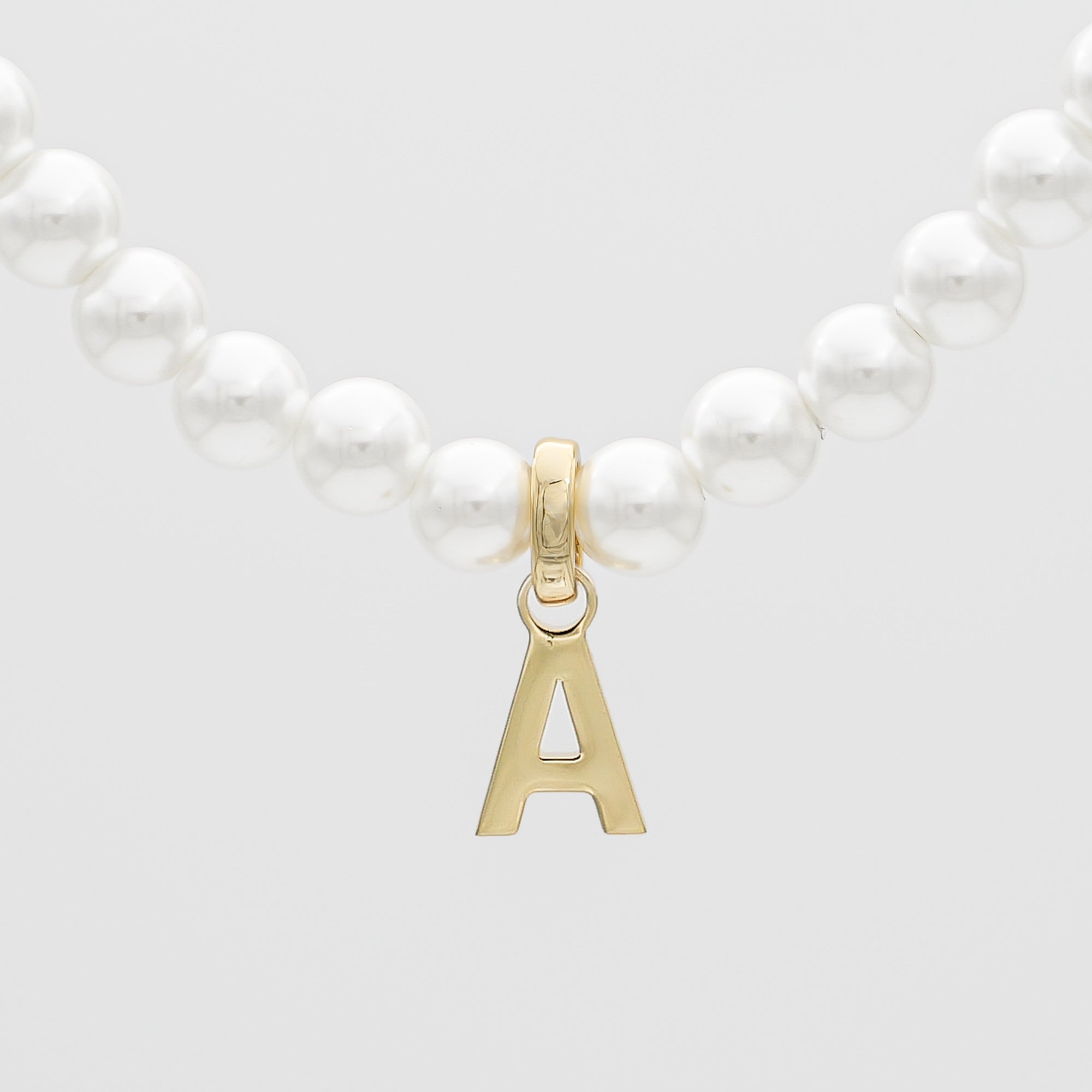 Classic Pearl Initial Necklace