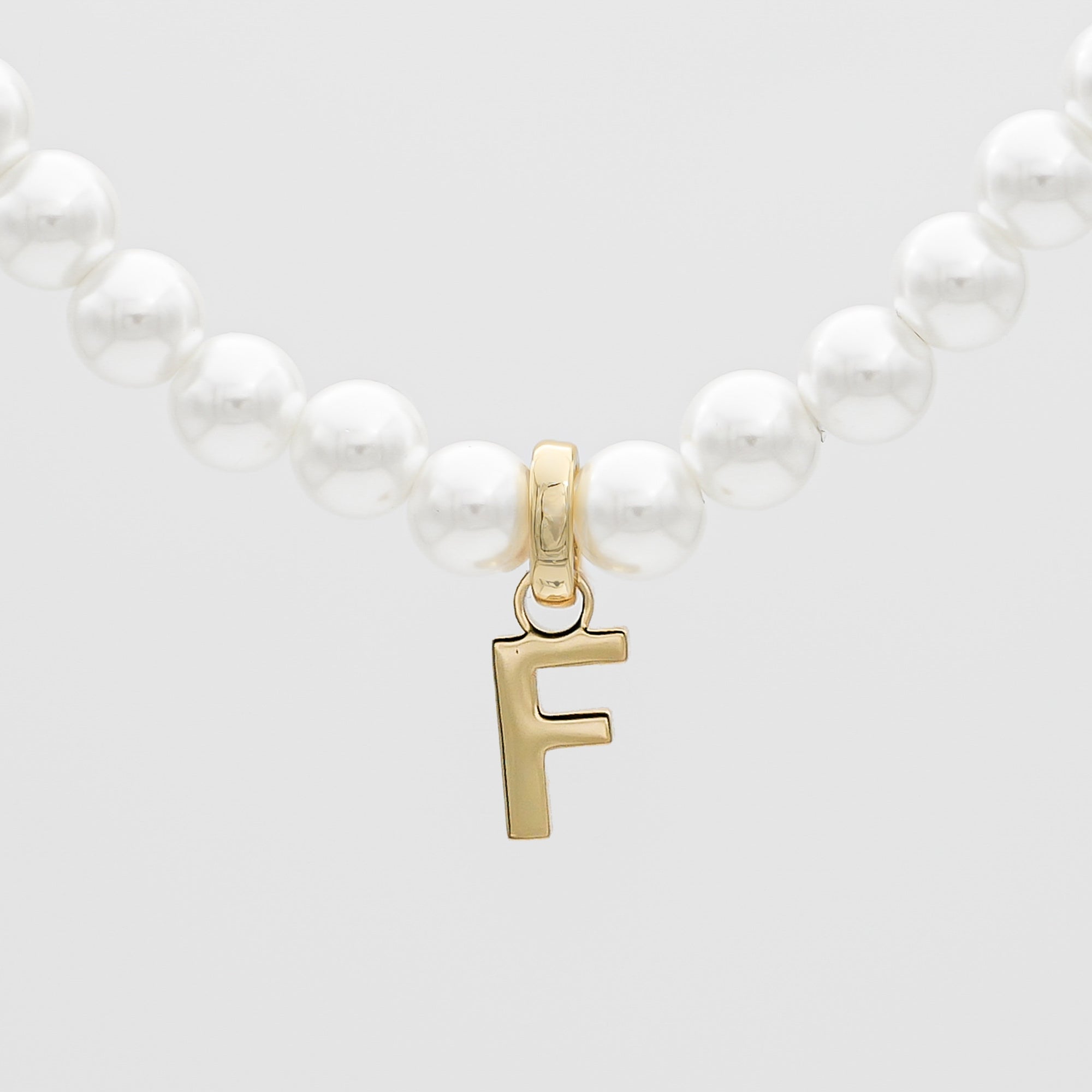 Classic Pearl Initial Necklace