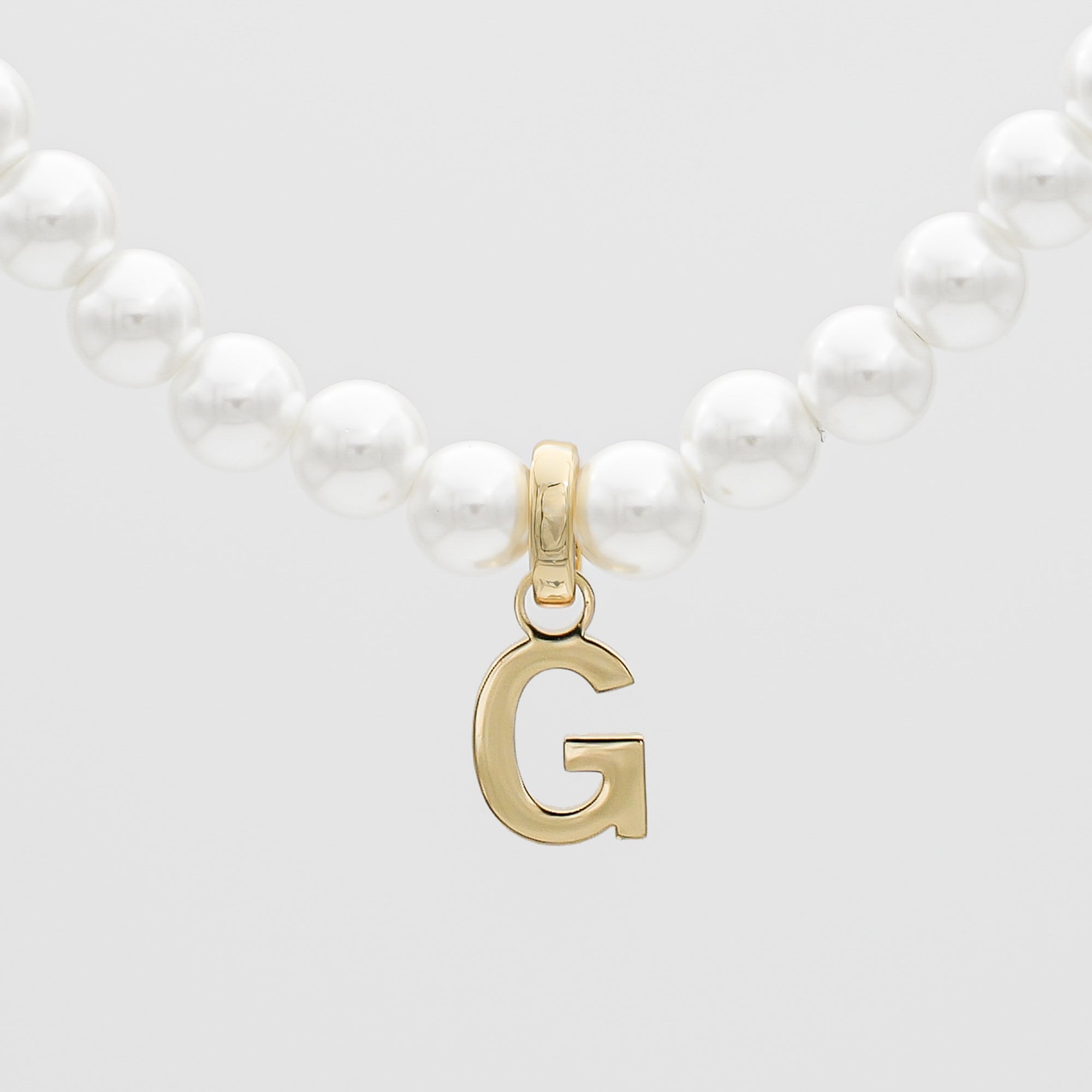 Classic Pearl Initial Necklace