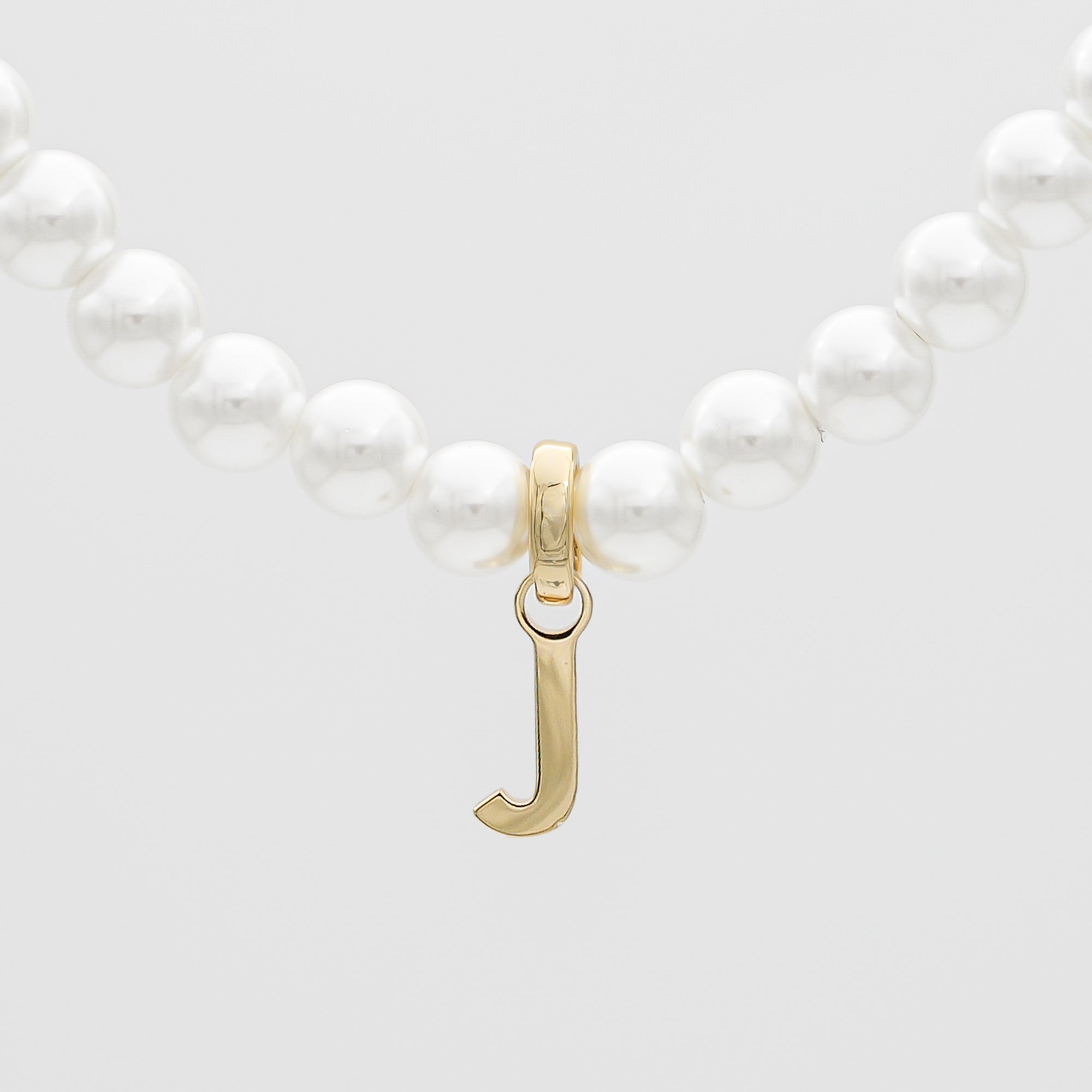 Classic Pearl Initial Necklace