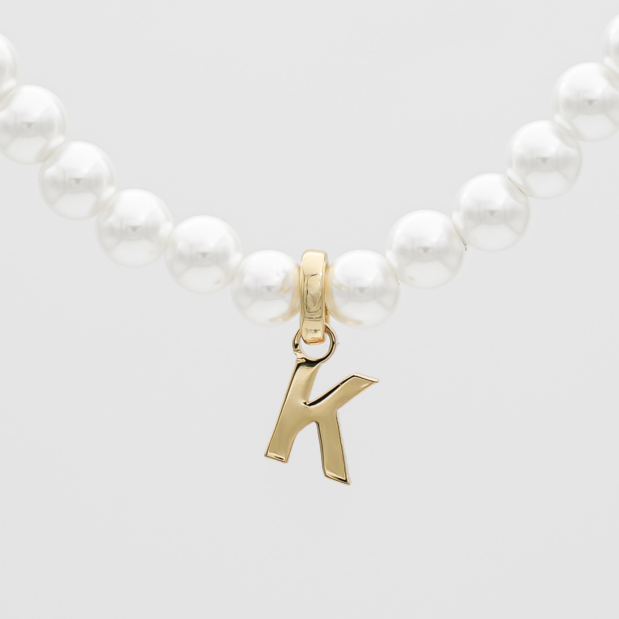 Classic Pearl Initial Necklace