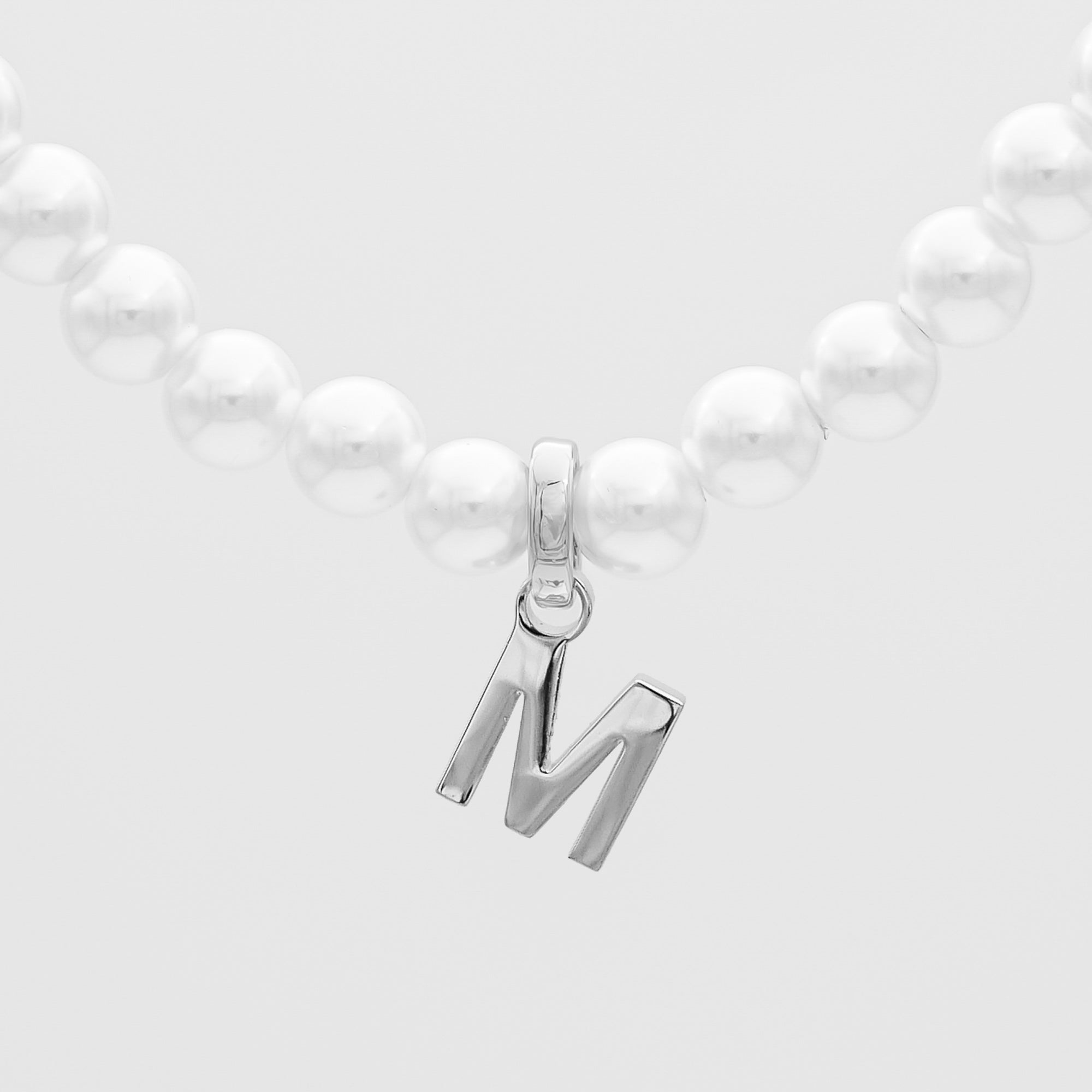 Classic Pearl Initial Necklace