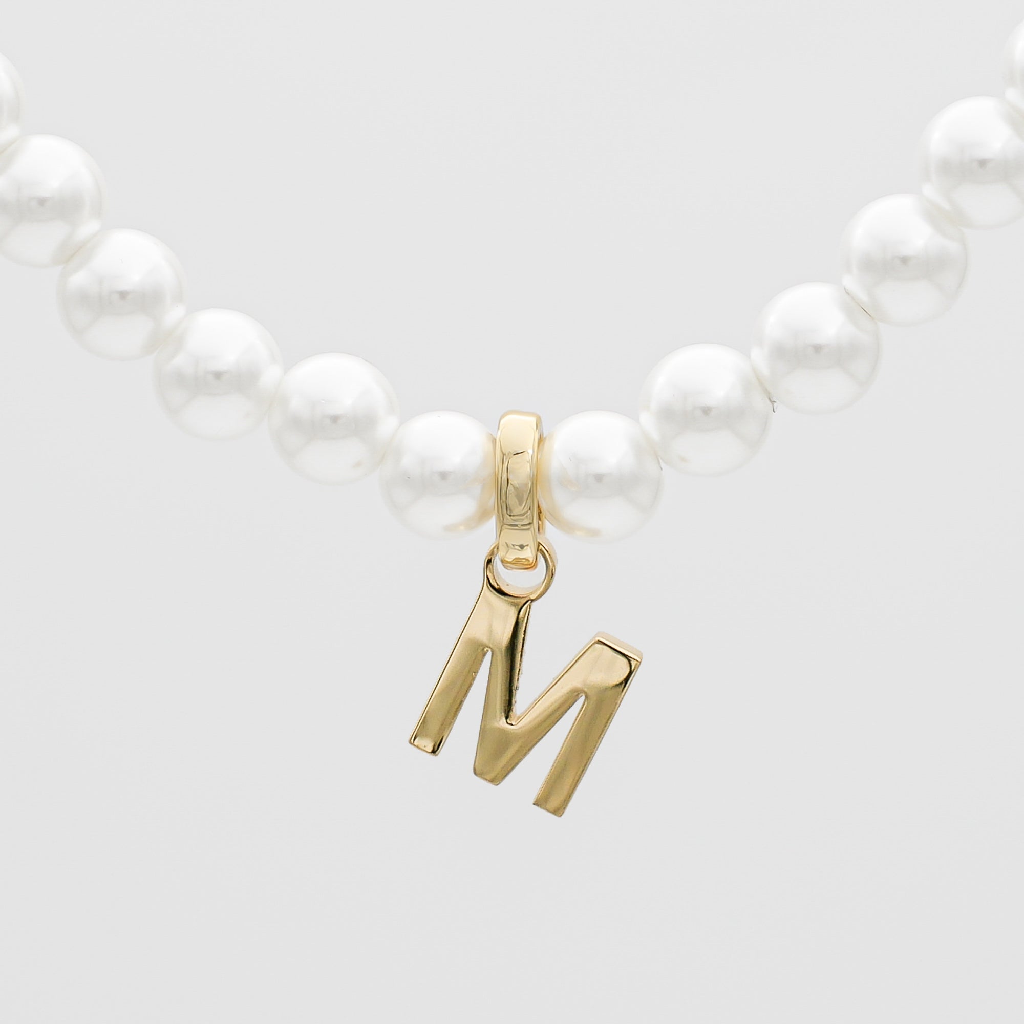 Classic Pearl Initial Necklace