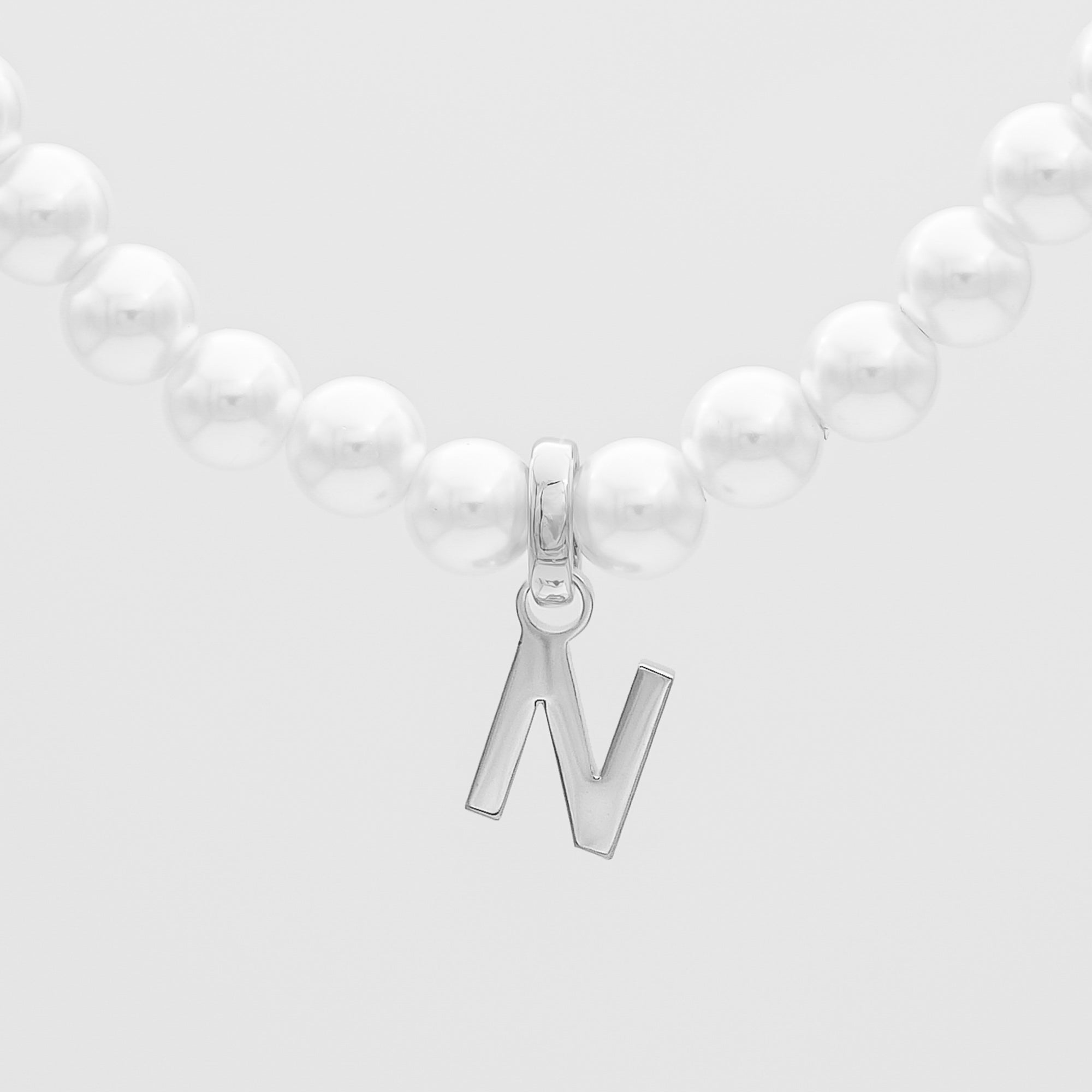 Classic Pearl Initial Necklace