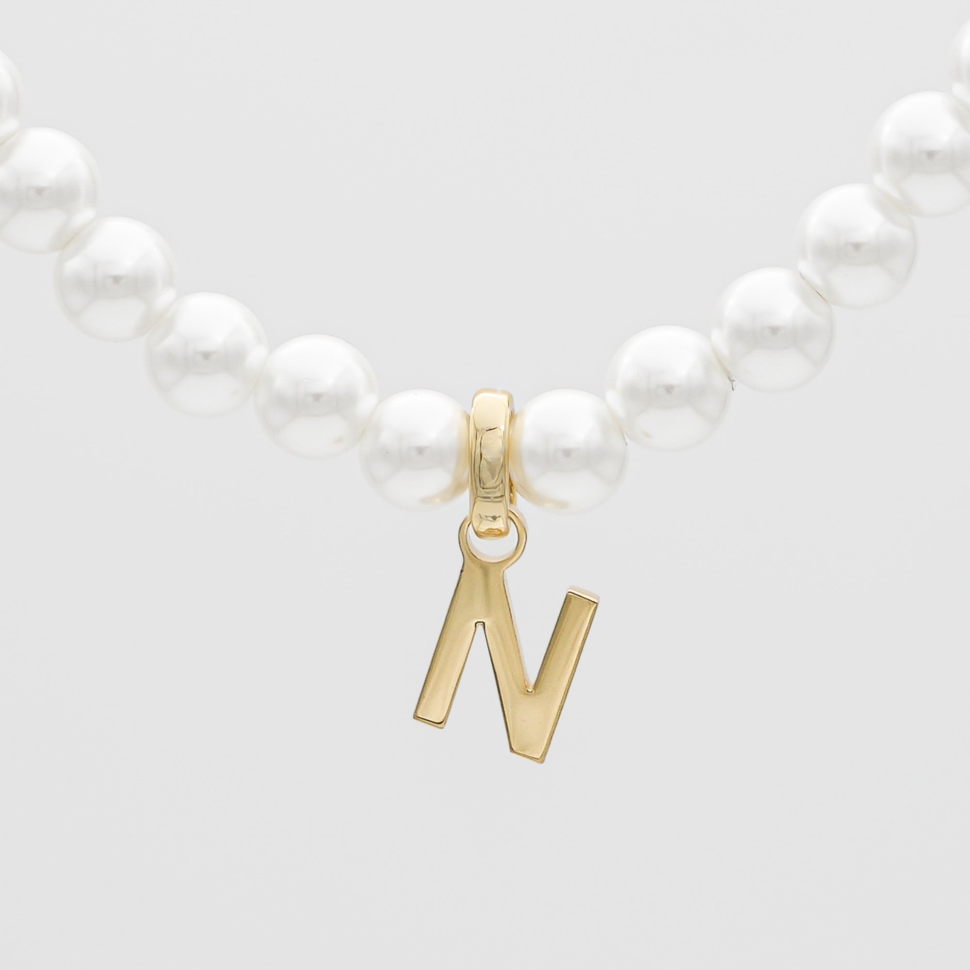 Classic Pearl Initial Necklace