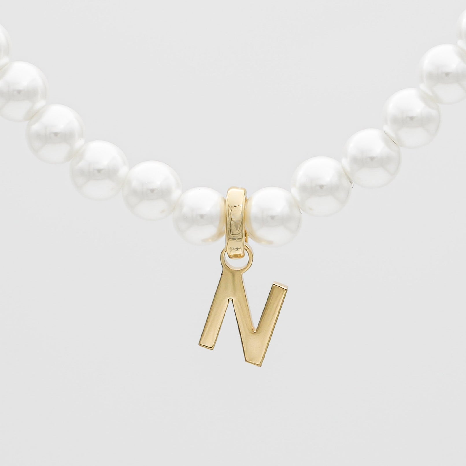 Classic Pearl Initial Necklace