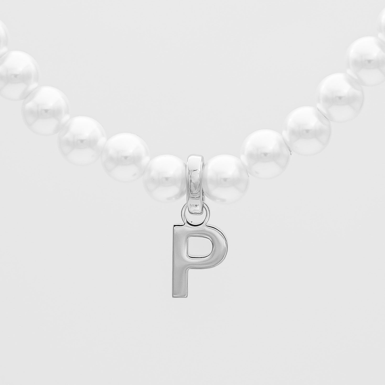 Classic Pearl Initial Necklace