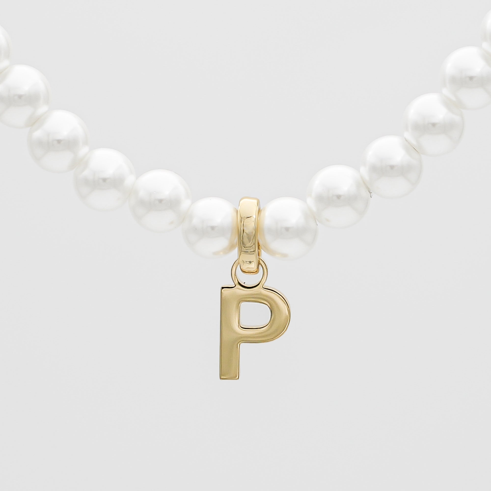 Classic Pearl Initial Necklace