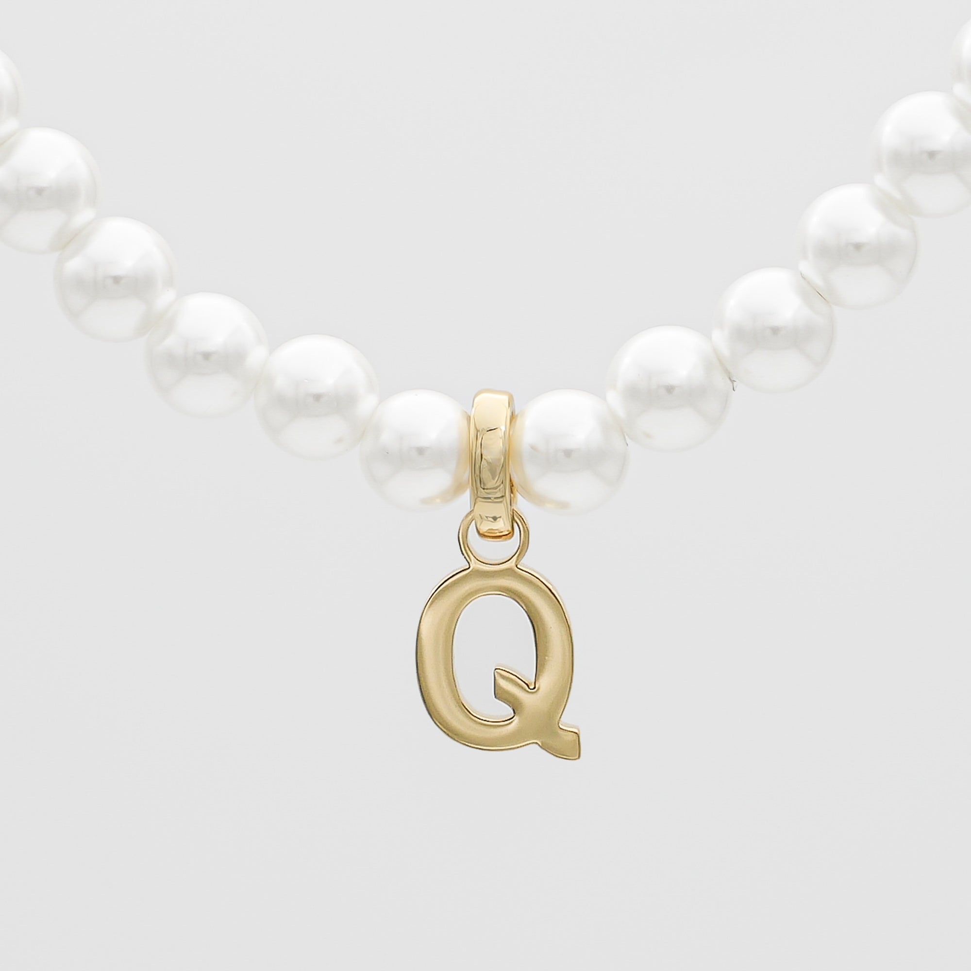 Classic Pearl Initial Necklace