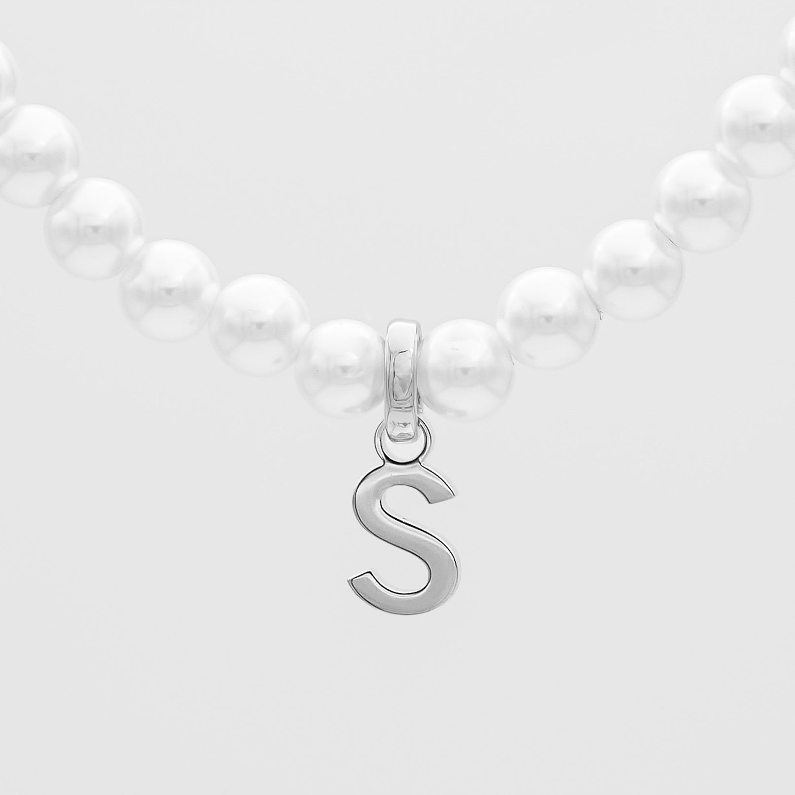 Classic Pearl Initial Necklace