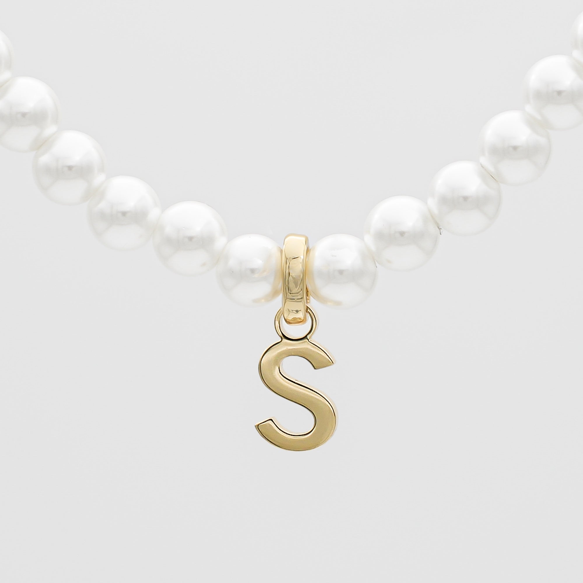 Classic Pearl Initial Necklace