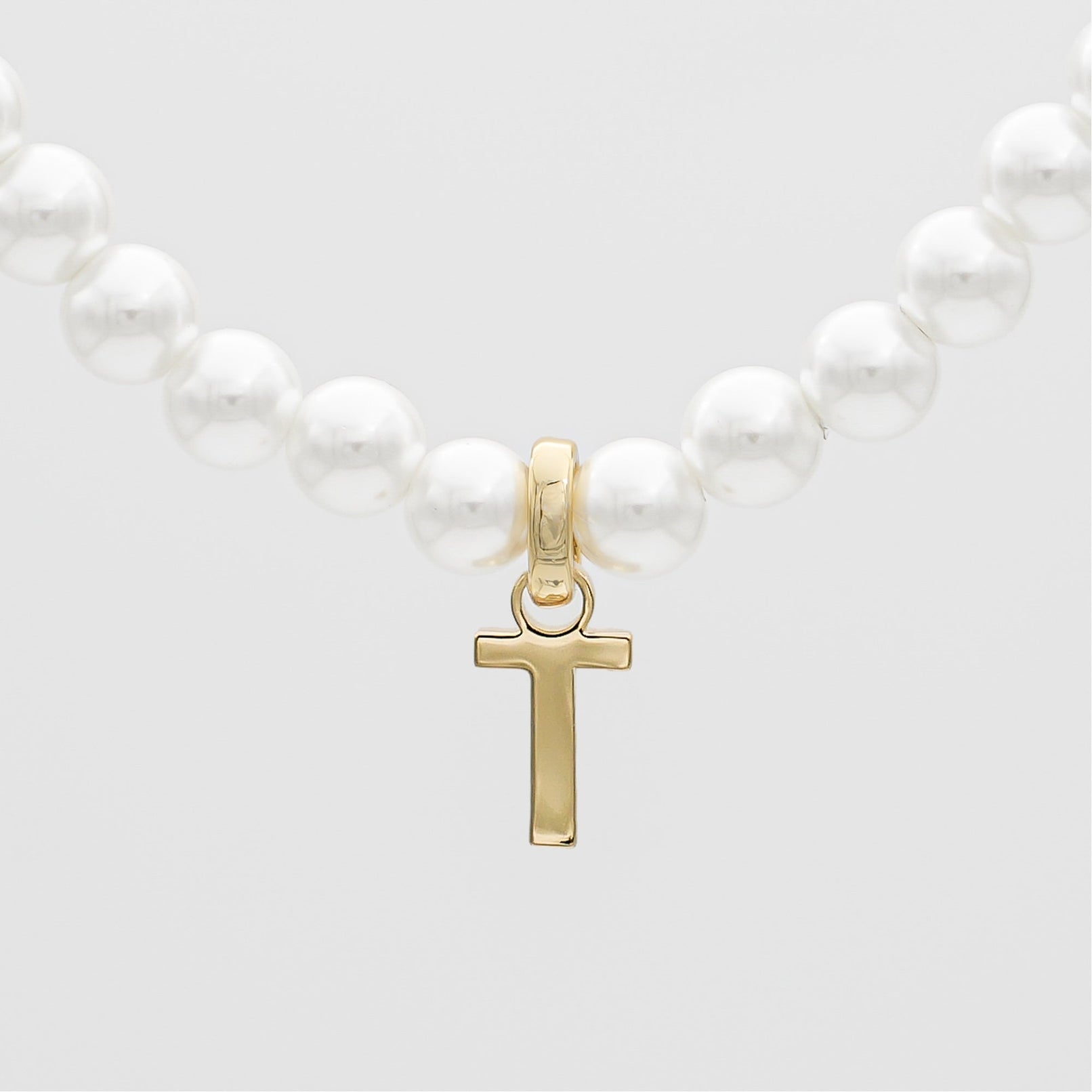 Classic Pearl Initial Necklace