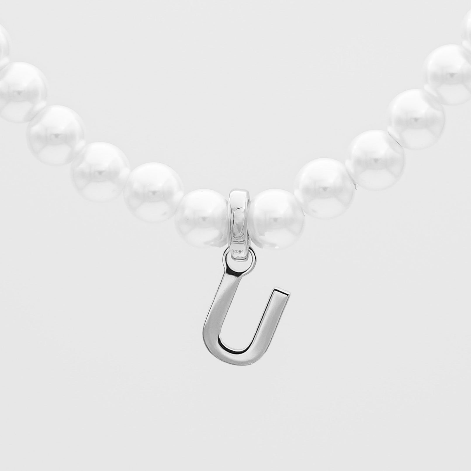 Classic Pearl Initial Necklace