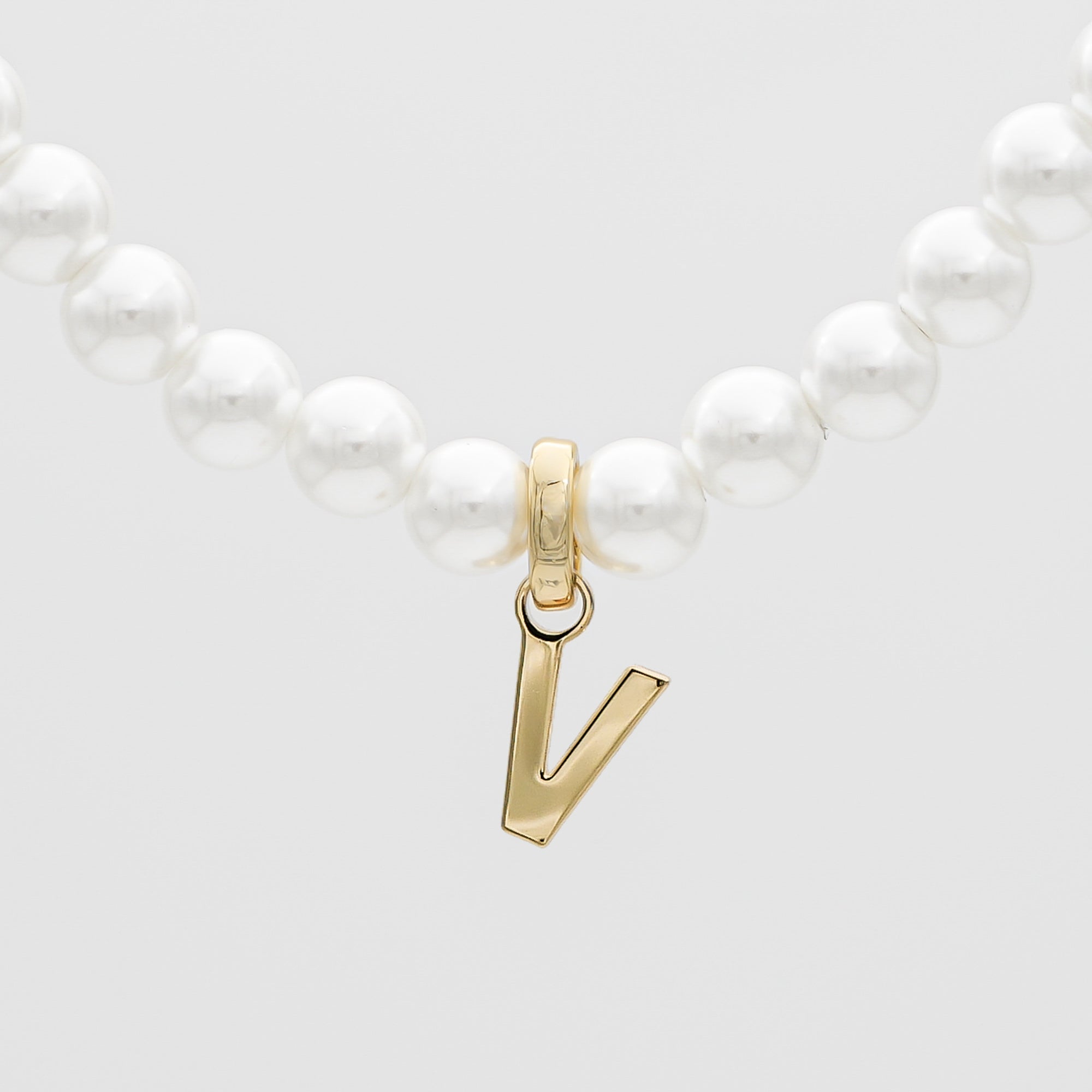 Classic Pearl Initial Necklace