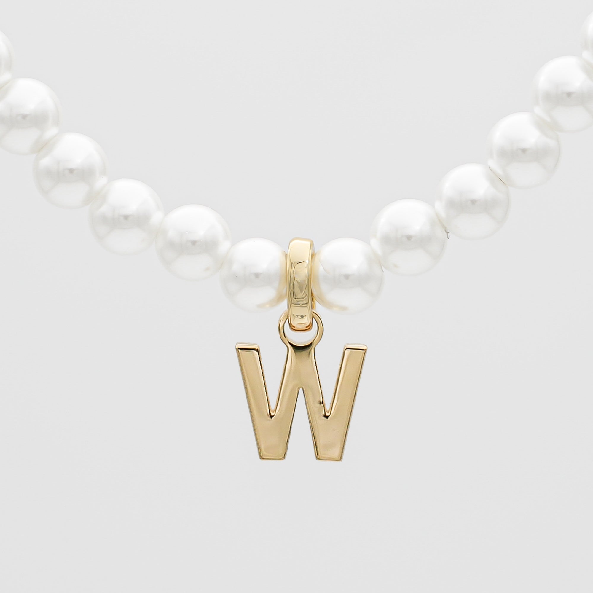 Classic Pearl Initial Necklace