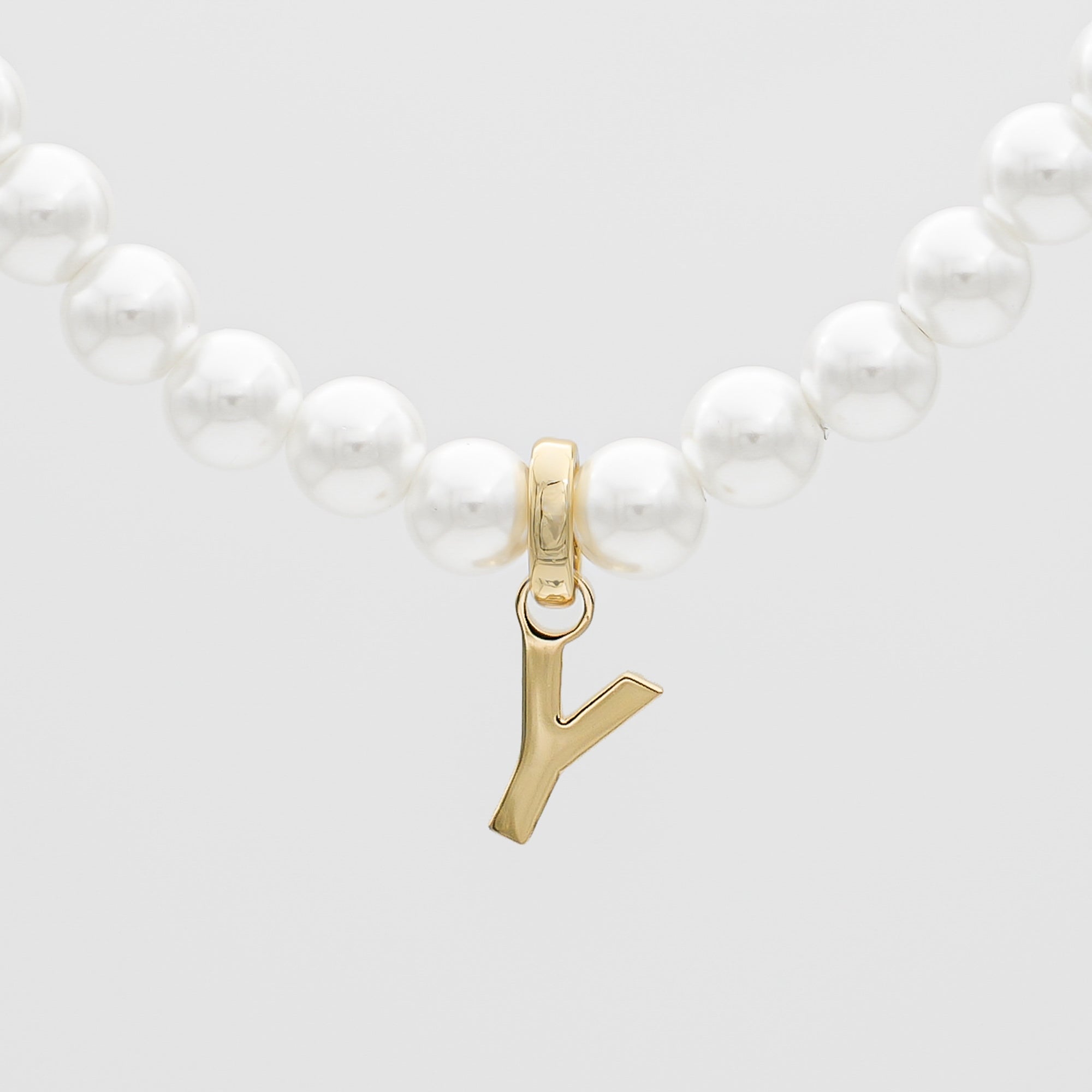 Classic Pearl Initial Necklace