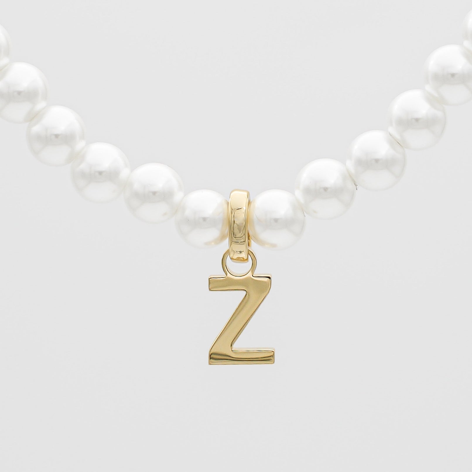 Classic Pearl Initial Necklace