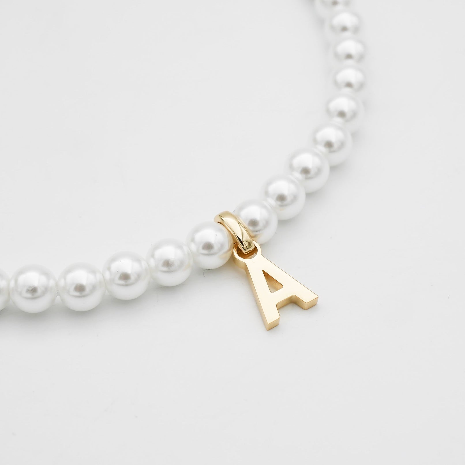 Classic Pearl Initial Necklace