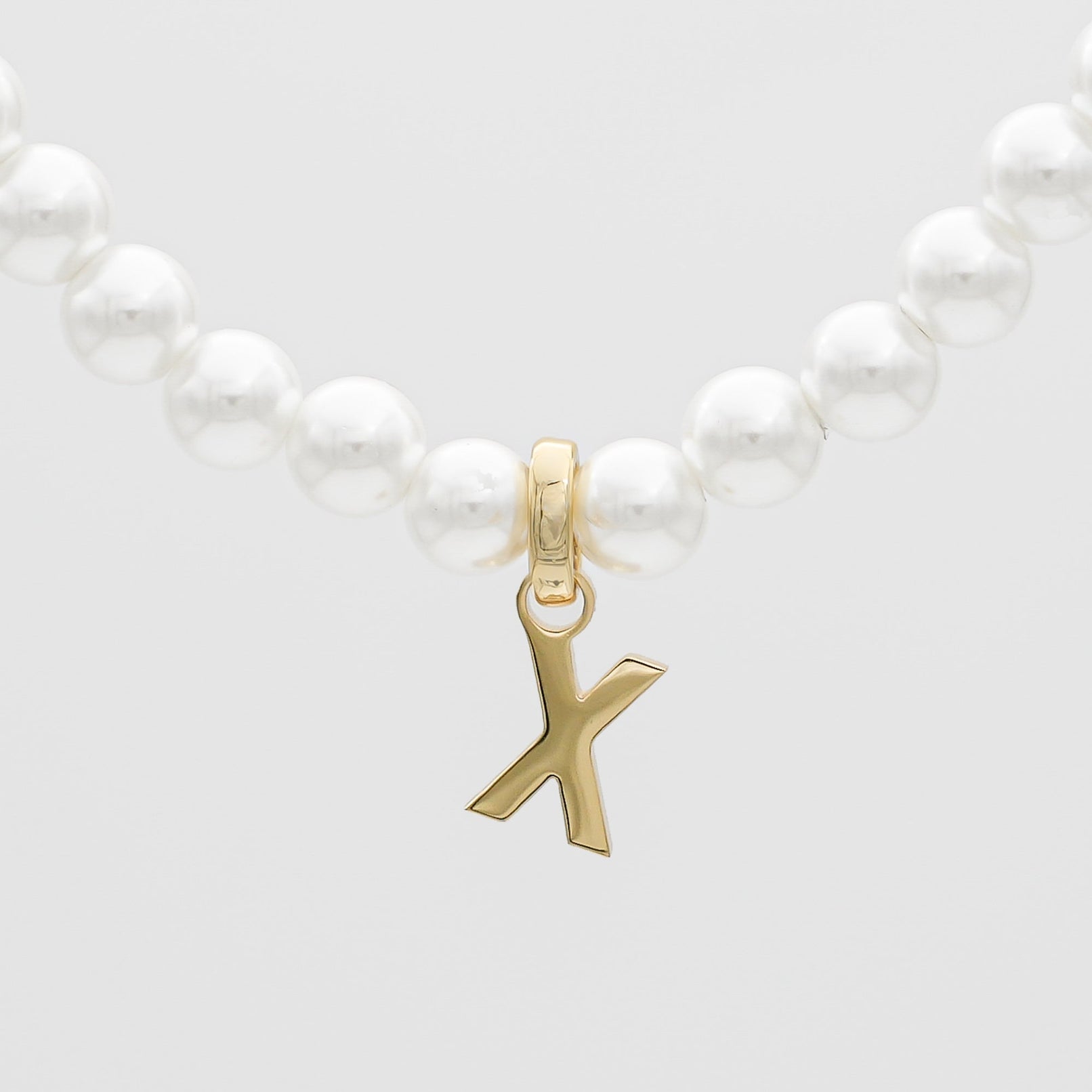 Classic Pearl Initial Necklace