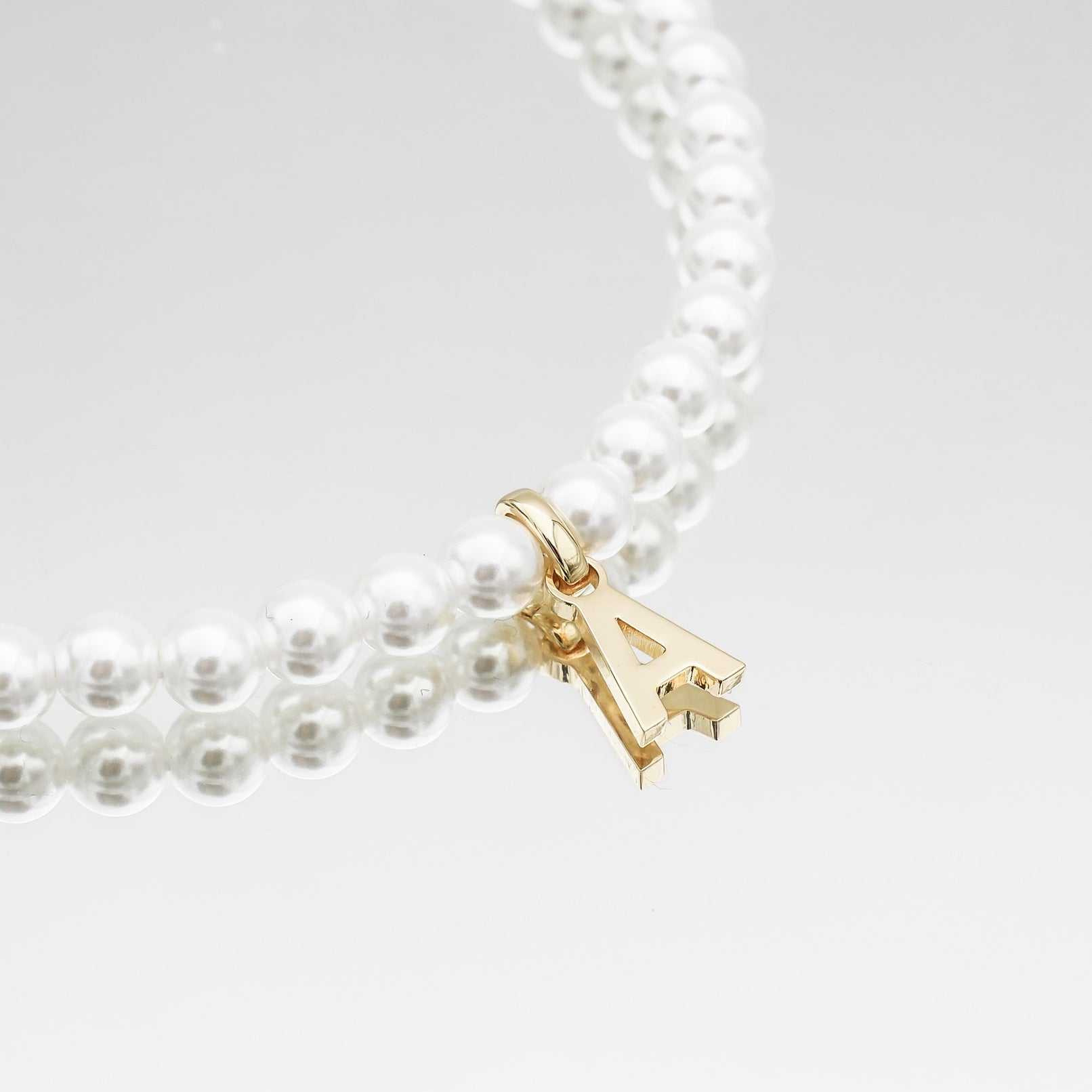 Classic Pearl Initial Necklace