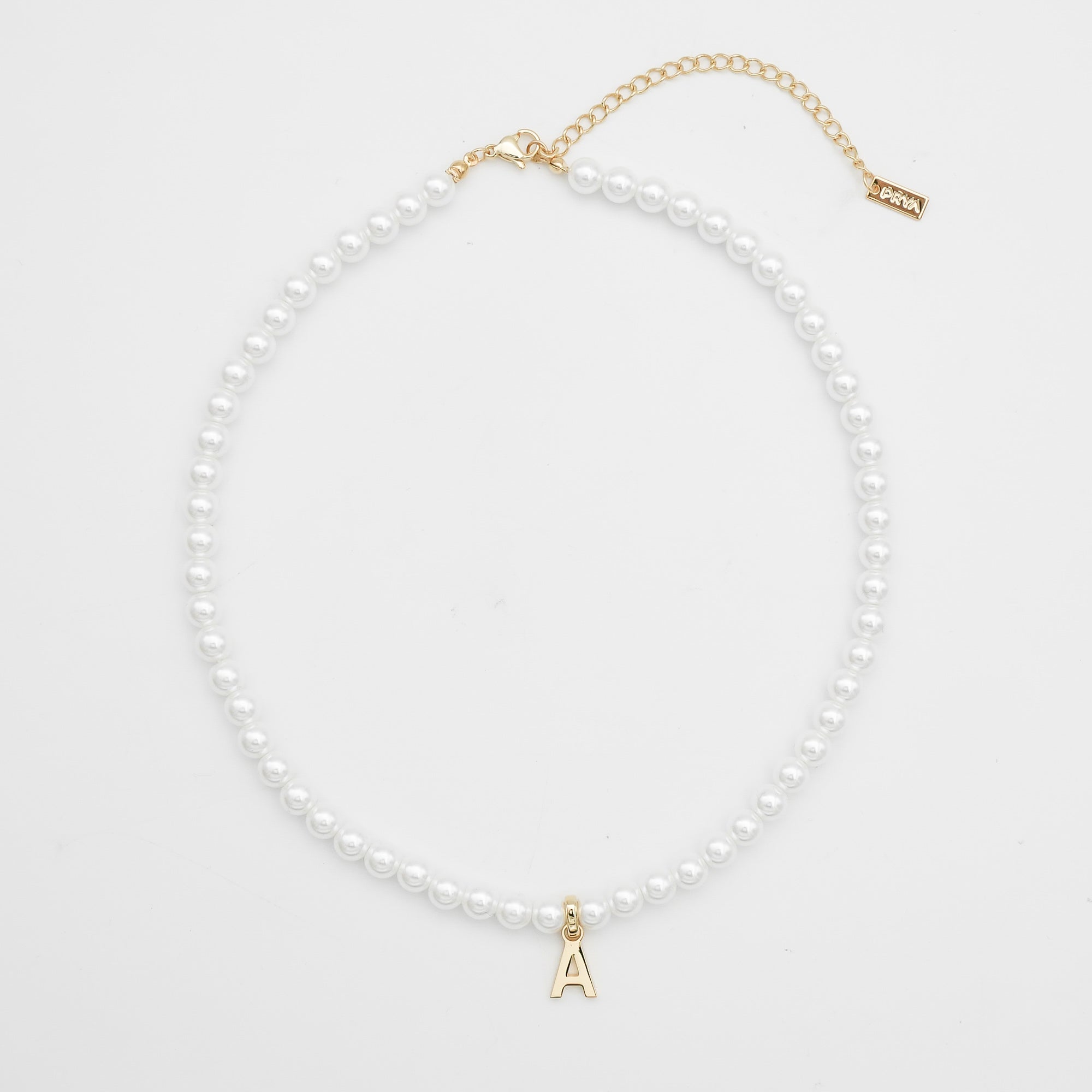 Classic Pearl Initial Necklace