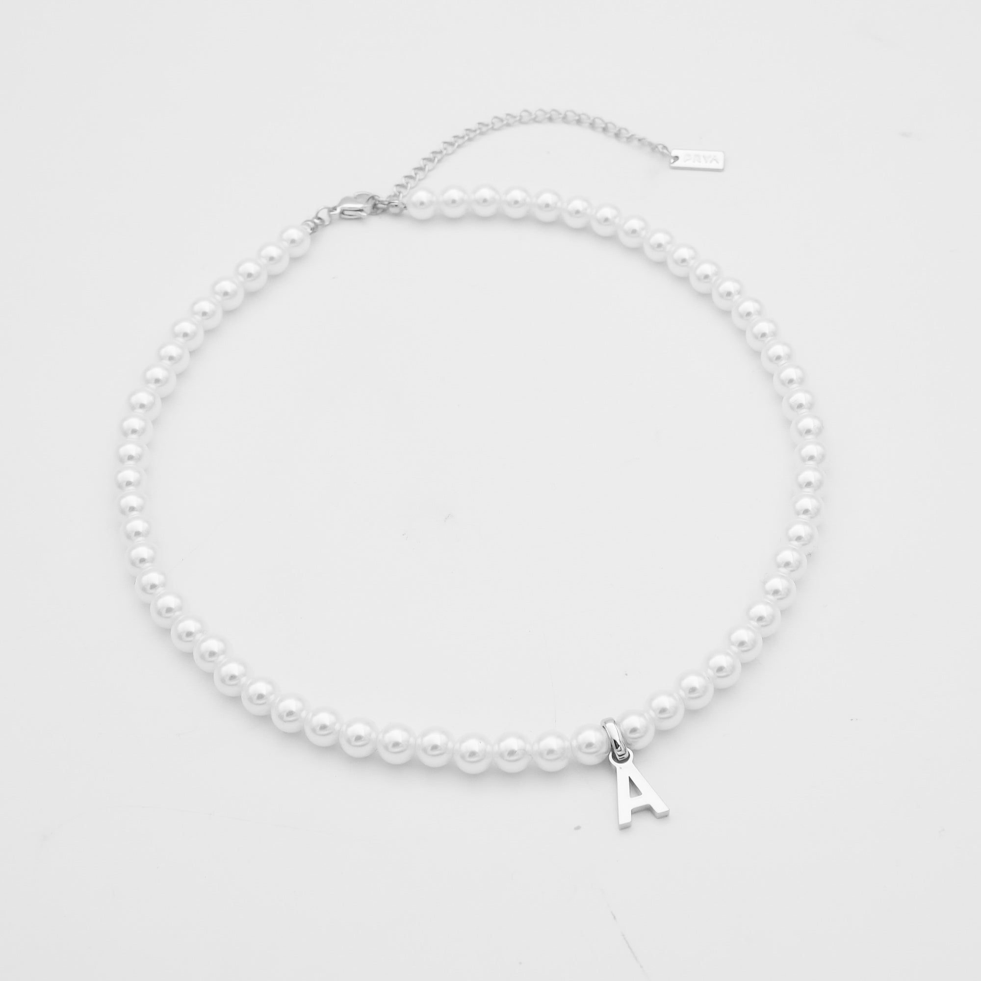 Classic Pearl Initial Necklace