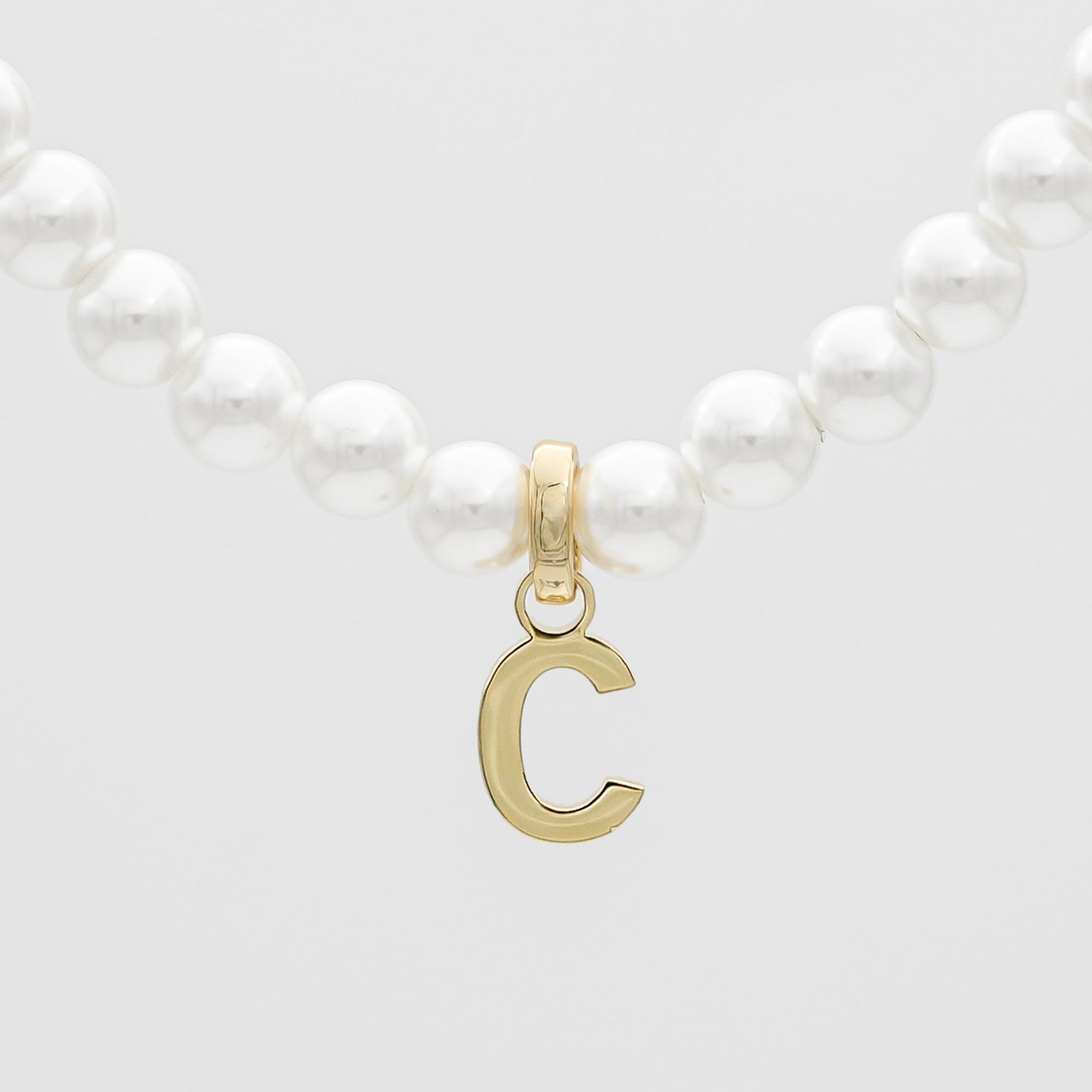 Classic Pearl Initial Necklace