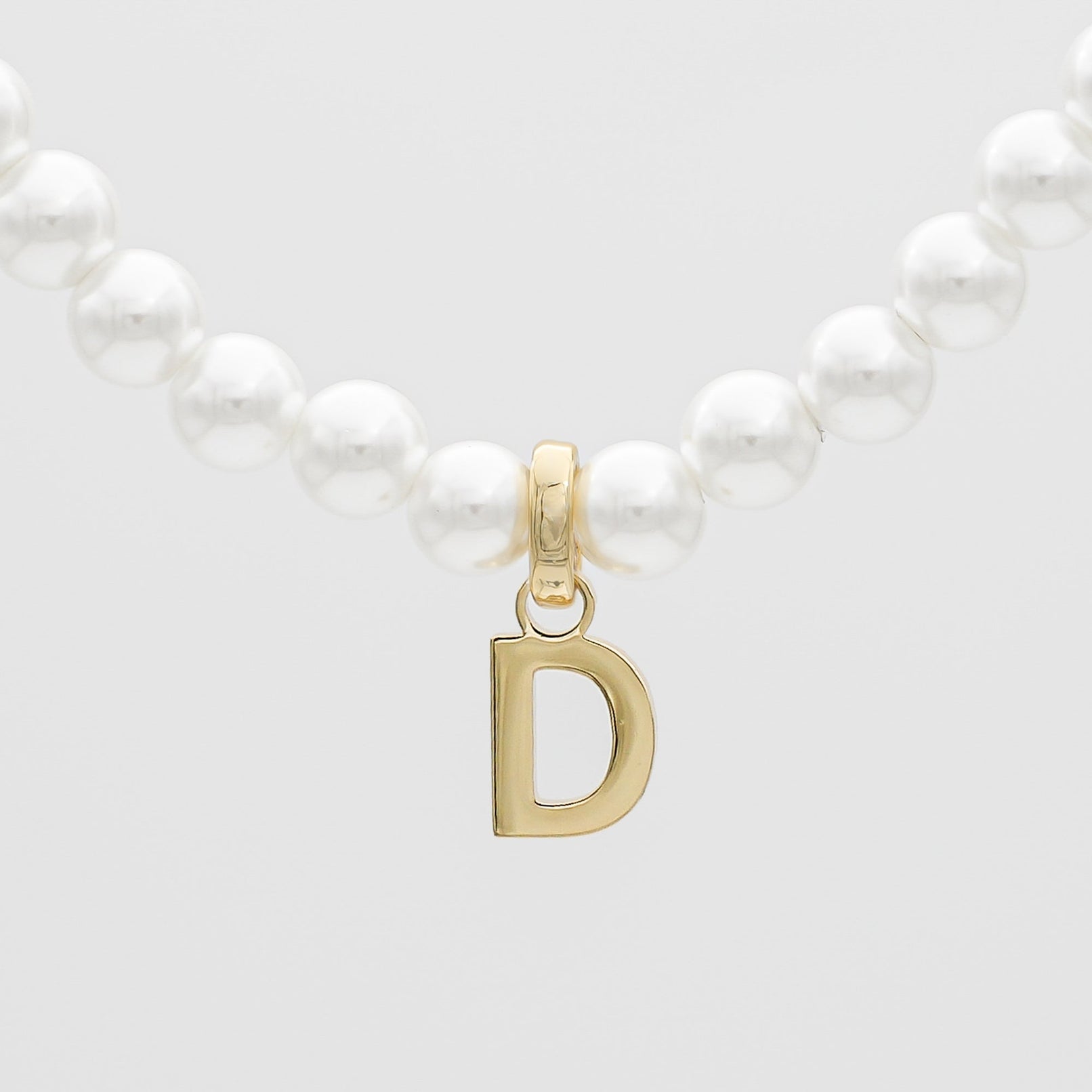 Classic Pearl Initial Necklace